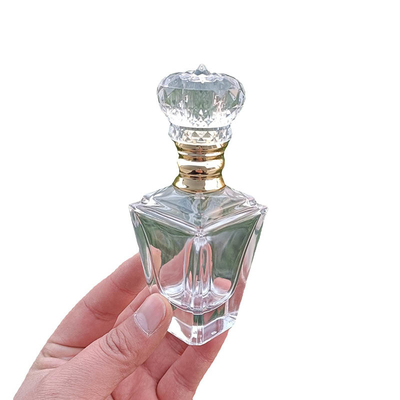 Gewohnheits-fantastische Entwurfs-Parfüm-Glas-Luxusflasche 55ml mit Pumpen-Kappen-Sprüher
