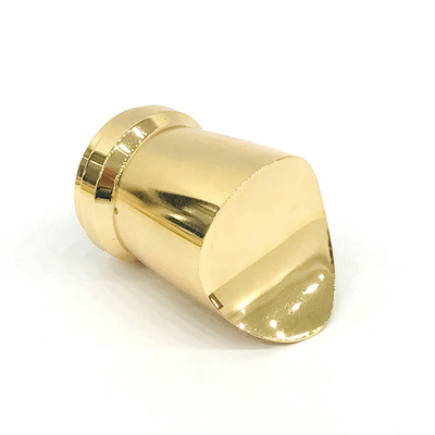 Kreativer Zink-Legierungs-Vergolden-Zylinder formen Metall-Zamac-Parfümflasche-Kappe