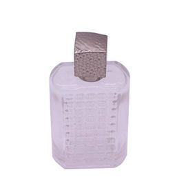 Quadratische unregelmäßige Weinlese-Zink-Legierungs-Parfüm-Kappe für Hals der Parfümflasche EFA15