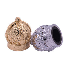 Goldkronen-Zink-Legierungs-Parfümflasche bedeckt magnetisches für dekorative Parfümflaschen mit einer Kappe