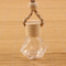 8ML Diamond Perfume Bottle, Auto-Parfümflasche-Anhänger, transparentes Glas, leere Flasche mit hölzerner Kappe
