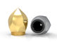 Verzinken Sie Legierungs-das Luxusparfümflasche-Kappen-Vergolden-Metall, das kundengebundenes Logo beschriftet
