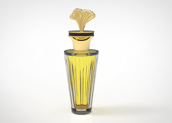 Allgemeinhinmetall kreatives Aprikosen-Luxusblatt-kundenspezifisches Logo Fragrance Cap Feas 15Mm Zamac