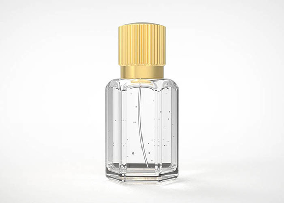 Luxus-kreatives Goldmetall Zamac der vertikaler Streifen-Art-Parfümflasche-Abdeckungs-15Mm