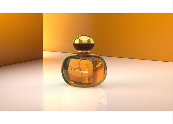 Vorzügliche Marke transparentes Ball-Art-Silber-Gold-Parfümflasche-Deckel-Metall-Zamac