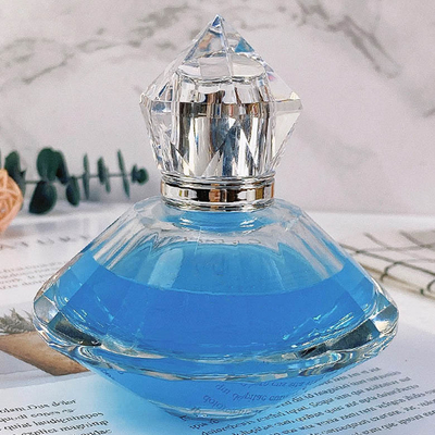Hochwertige Glasgroßhandelsparfümflaschen 75ml formten Crystal White Glass Transparent Perfume, den Flaschen ausgerüstetes W sein können