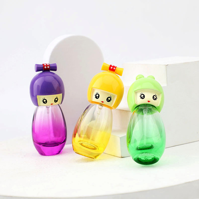 Glas-Flasche Parfüm der vorzüglichen Karikaturallmählichen Glasparfümflasche Schrauben-Mund-Glas-Flaschen-Reise tragbare verpackte