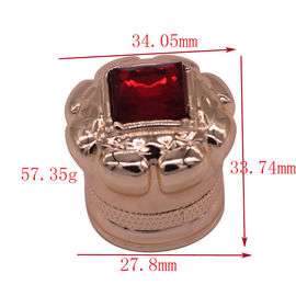 Dekoratives Diamant-Mode Zamak-Parfüm bedeckt kundenspezifische Parfümflasche-Kappen mit einer Kappe