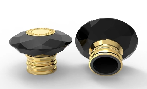 kaufen Runde Zamac-Metall-Parfümflasche bedeckt Luxus- kreatives Universal-Fea 15Mm mit einer Kappe online manufacture