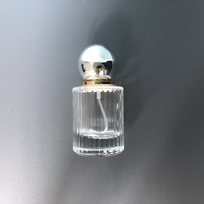kaufen Leere Flasche der Spitzender ballkappe der Parfümflasche 30ML parfümsubventionsflaschenkosmetik-Sprühflasche des senkrechten Strichs tragbaren Glas online manufacture