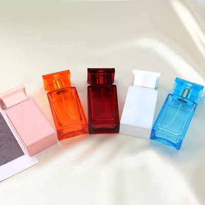 kaufen Hersteller verkaufen Parfümflaschen, Quadrat-transparente hohe weiße Glasflaschen, Kosmetik-Verpacken en gros online manufacture