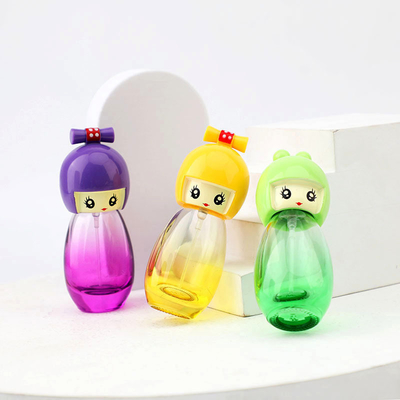 kaufen Glas-Flasche Parfüm der vorzüglichen Karikaturallmählichen Glasparfümflasche Schrauben-Mund-Glas-Flaschen-Reise tragbare verpackte online manufacture