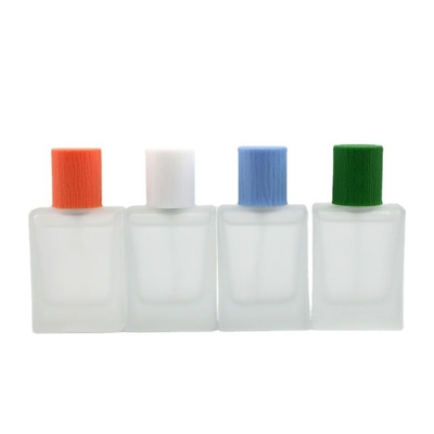 kaufen Großhandelsstellen-Parfümflasche-transparentes bereiftes Parfümflasche-Holz-Korn-Abdeckungs-Glas-Parfümflasche Subpackage-Glas online manufacture