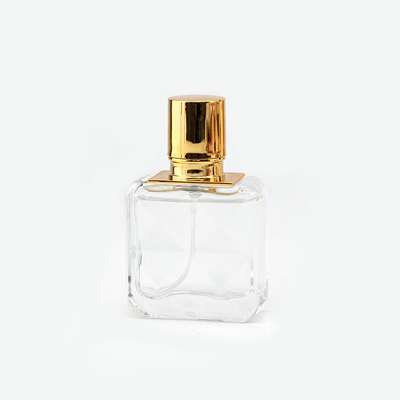 kaufen Quadrat-Glas-Flaschen-transparente Parfümflasche-tragbare Parfüm-Sprühflasche der hohen Qualität der Glasparfümflasche-30ml online manufacture
