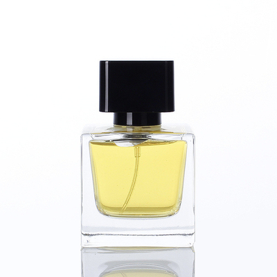 kaufen Großhandels-Quadrat-spritzen transparenter Parfüm-Glas-Flasche Subpackage 30ml 50ml 100ml leere Parfümflasche mit Deckel online manufacture