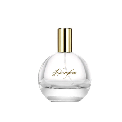 kaufen Starkes unteres transparentes kugelförmiges fein zerstäubte Flüssigkeits-Bajonett-Parfüm-leere Flasche der Kosmetik-Vorflaschen-75ml online manufacture