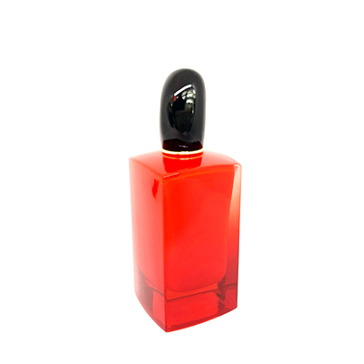 kaufen parfümieren vorzügliche rote Parfümflasche-Glasflaschen-Spray-Subventions-Flasche der Vernarrtheits-100ml verpackende leere Flasche online manufacture