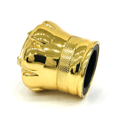 kaufen Kronen-Art Aluminiumparfümflasche-Kappen Gold-Farbe-Zamak online manufacture