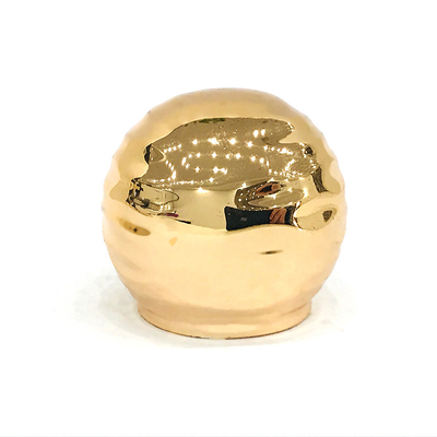 kaufen Klassische Zink-Legierungs-Goldkugel-Form-Metall-Zamac-Parfümflasche-Kappe online manufacture