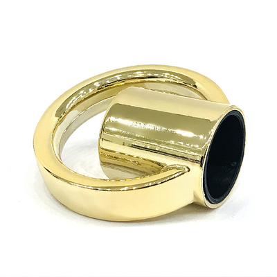 kaufen Kreative Zink-Legierungs-Gold-Ring Shape Metal Zamac Perfume-Flaschenkapsel online manufacture