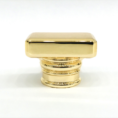 kaufen Klassisches Zink-Legierungs-Gold-Rechteck formen Metall-Zamac-Parfümflasche-Kappe online manufacture