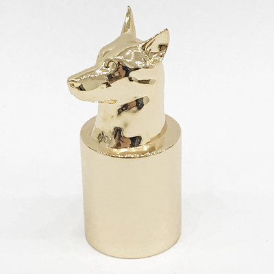 kaufen Hohe Poliermetallhundeverschluß Zamak-Parfümflasche-Kappe online manufacture