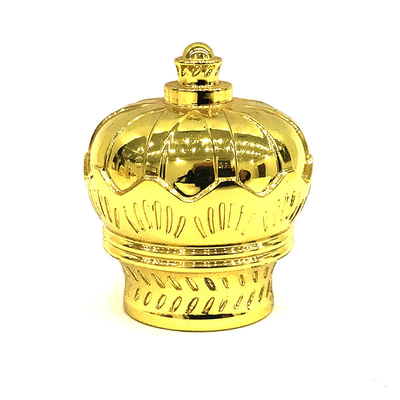 kaufen Helle Goldmetallkronen-Art Zamac-Parfümflasche-Kappe online manufacture