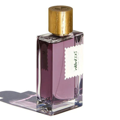 kaufen Natürliche feste hölzerne Zylinder-Art Parfümflasche-Kappe mit Golddruck on-line-Fertigung