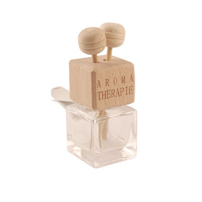 kaufen Auto-Klimaanlagen-Fahrzeug-Lüftungsgitter-Klammern-quadratisches Glas mit hölzerner Kappe on-line-Fertigung