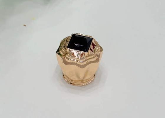 kaufen Luxuriöse schwarze Diamantdeckel Zamak Parfümkappen für elegante Duftflaschen online manufacture