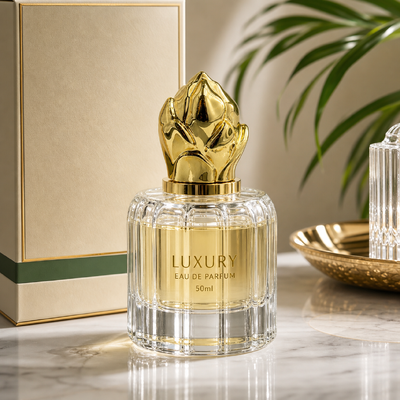 kaufen Hot-Selling Dubai Saudi Luxus Spiegel Gold 3D Magnolia Blume Bud Zamac Parfum Kap Florale Metall Oud Attar Flaschenhülle Custom graviertes Logo Online-Herstellung