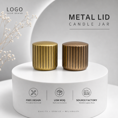 kaufen Vintage vertikal gestreifte Zinklegierung Zylinder Parfümkappe Antike Gold Bronze Metall Duftflasche Deckel Für Luxusparfüm Glasflasche Online-Herstellung