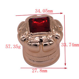 kaufen Dekoratives Diamant-Mode Zamak-Parfüm bedeckt kundenspezifische Parfümflasche-Kappen mit einer Kappe online manufacture