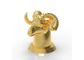 Luxus-Zamac kreative Tiergoldmetallzink-Legierung der art-Parfümflasche-Abdeckungs-15Mm