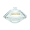 Hochwertige Glasgroßhandelsparfümflaschen 75ml formten Crystal White Glass Transparent Perfume, den Flaschen ausgerüstetes W sein können