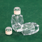 Transparente 50-ml-Parfümflasche, quadratischer Schnitt, rhombisch, 15 Bajonett, kosmetische, feine Sprühglasflasche