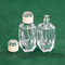 Transparente 50-ml-Parfümflasche, quadratischer Schnitt, rhombisch, 15 Bajonett, kosmetische, feine Sprühglasflasche