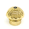 Kundenspezifische Luxus- Gold-Farbe-Zamak-Metallparfümflasche-Kappen mit Stein