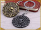 Personifizierte kleine Metallschlüsselanhänger-Ringe für Sammlungs-Geschenk-Schädel-geformten Messingüberzug