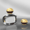 Vorzügliche Marke transparentes Ball-Art-Silber-Gold-Parfümflasche-Deckel-Metall-Zamac