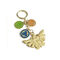 Kindergold kundengebundener Schlüsselanhänger-Zink-Legierungs-Soem-Entwurf bunt mit Logo
