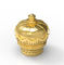 Goldfarbformen neue Entwurfs-Parfümflasche-Kappen-Krone Zamak-Material