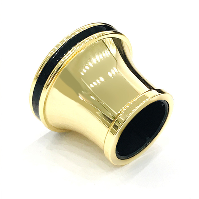 Klassische Gold-Farbe mit Aluminiumparfümflasche-Kappen schwarze Farbe-Zamak