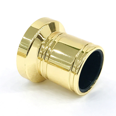 Klassischer Zink-Legierungs-Vergolden-Zylinder formen Metall-Zamac-Parfümflasche-Kappe