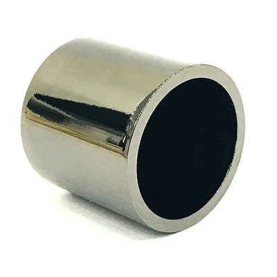 Klassische Zink-Legierungs-Schwarz-Zylinder-Form-Metall-Zamac-Parfümflasche-Kappe
