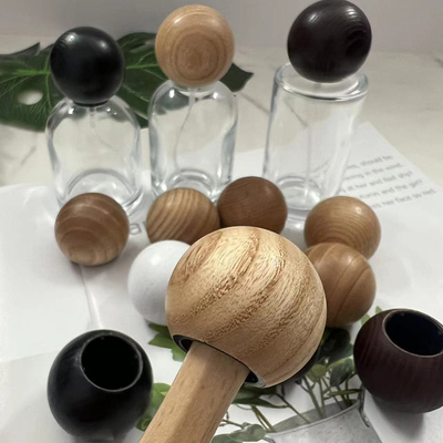 Natürliche feste hölzerne Ballart Parfümflasche-Kappe