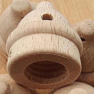 Faden-Durchmesser der Parfüm-Aromatherapie-Buchenholz-Kappen-Automobil-Parfümflasche-Kappen-12mm ringsum die Hut-Art kundengerecht