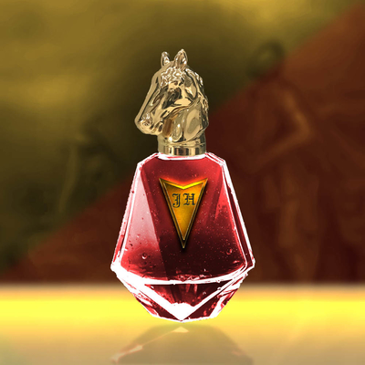 Pferdeform-Kopf-Parfümflasche-Kappe der hohen Qualität Luxusdes schwergewicht-96g Zamac
