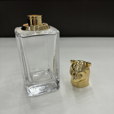 Elegante Zamak Parfümkappe mit Spiegelveredelung Luxus präsentiert