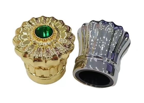 Rundes Luxus-Zamak-Parfüm-Flaschendeckel mit unregelmäßiger Oberfläche